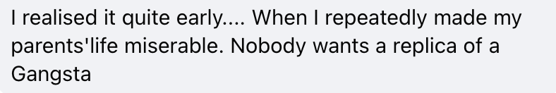 Facebook comment